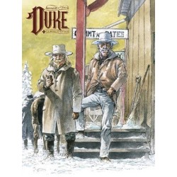 ABAO Bandes dessinées Duke 01. TT 300 ex. num. & s. + PLANCHE ORIGINALE crayonnée.