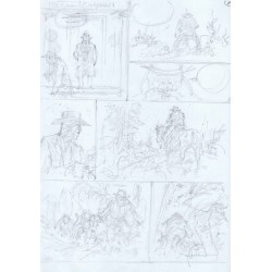 ABAO Bandes dessinées Duke 01. TT 300 ex. num. & s. + PLANCHE ORIGINALE crayonnée.