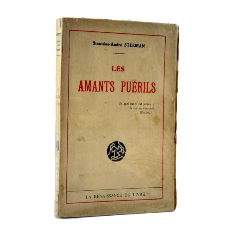 ABAO Littérature populaire Steeman (Stanislas-André) - Les Amants puérils. + Dédicace.
