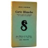 ABAO Littérature Cocteau (Jean) - Carte Blanche. EO.