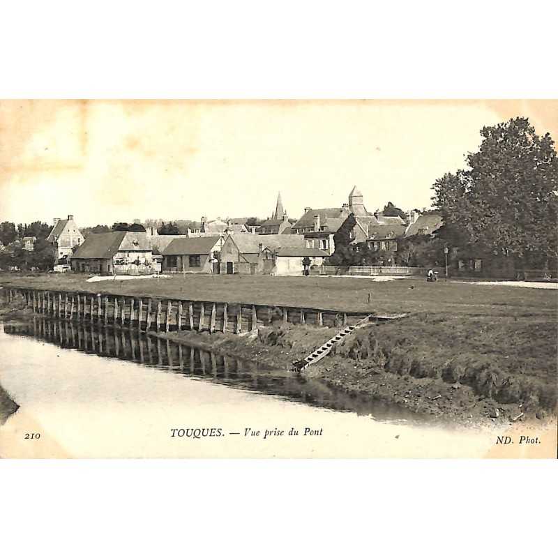 ABAO 14 - Calvados [14] Touques - Vue prise du Pont.