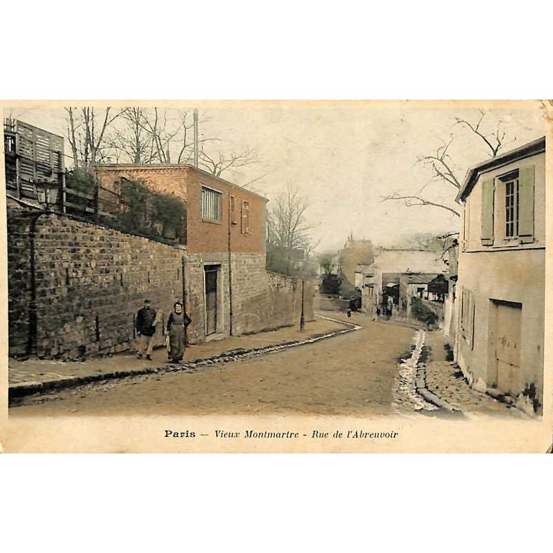 ABAO 75 - Paris [75] Paris 18 - Vieux Montmartre. Rue de l'Abreuvoir.