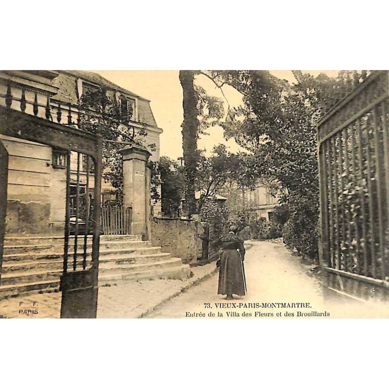ABAO 75 - Paris [75] Paris 18 - Montmartre. Entrée de la Villa des Fleurs et des Brouillards.