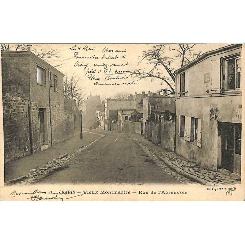 ABAO 75 - Paris [75] Paris 18 - Vieux Montmartre. Rue de l'Abreuvoir.