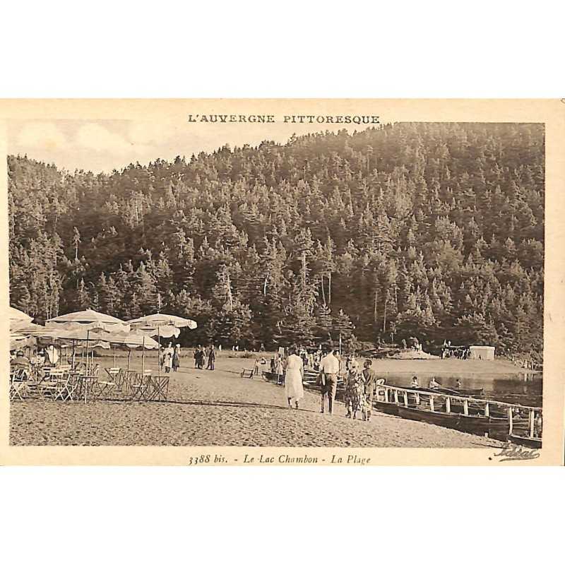 ABAO 63 - Puy-de-Dôme [63] Le Lac Chambon. La Plage.