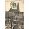 ABAO 63 - Puy-de-Dôme [63] Clermont-Ferrand - Perspective sur le Monument Blaise Pascal, Rue St Herem et la Cathédrale.