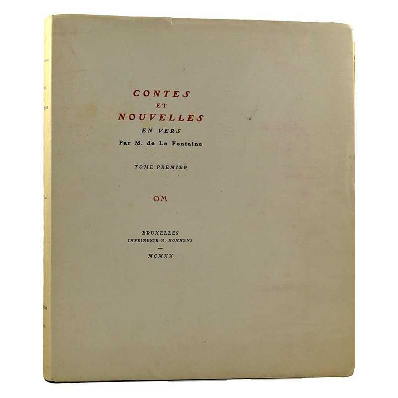 ABAO Littérature La Fontaine (Jean de) - Contes et Nouvelles en vers. 2 tomes.