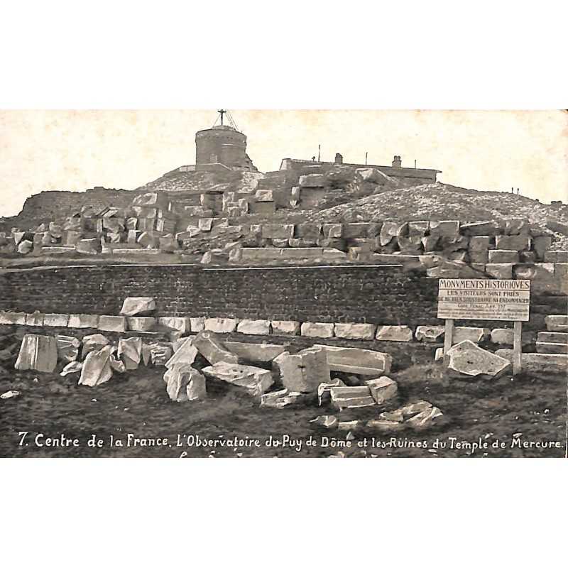 ABAO 63 - Puy-de-Dôme [63] L'Observatoire du Puy de Dôme et les Ruines du Temple de Mercure.