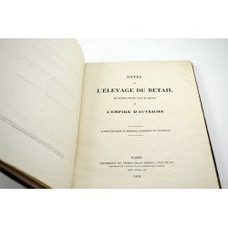 ABAO Sciences naturelles [Elevage] Notes sur l'élevage du bétail des espèces bovine, ovine et porcine de l'Empire d'Autriche.