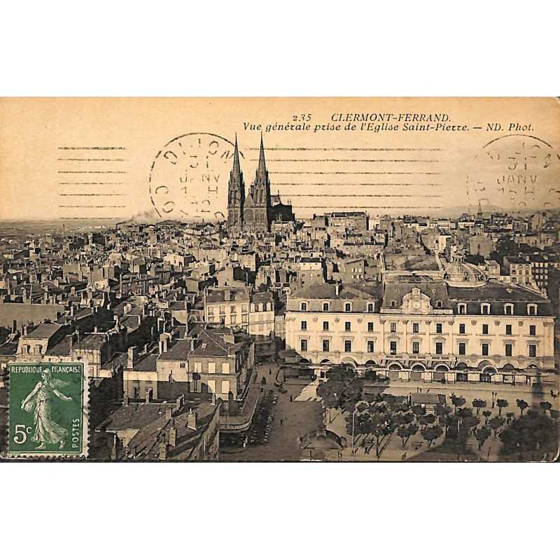 ABAO 63 - Puy-de-Dôme [63] Clermont-Ferrand - Vue générale prise de l'Eglise Saint-Pierre.