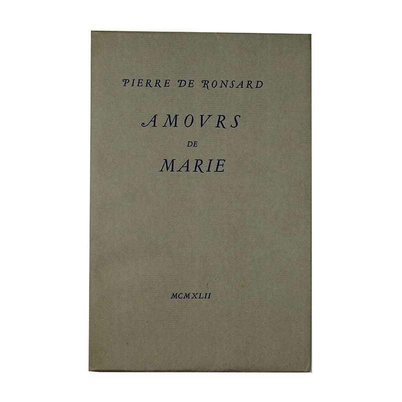 ABAO Littérature Ronsard (Pierre de) - Amours de Marie. TL.