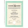 ABAO Billets, actions, monnaies [Action] Cockerill Sambre. 3 parts sociales.