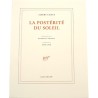 ABAO Photographie [Grindat (Henriette)] Camus (Albert) - La Postérité du soleil. Itinéraire par René Char.