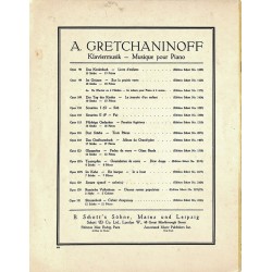ABAO Partitions Gretchaninoff (Alexandre) - Sur la prairie verte.