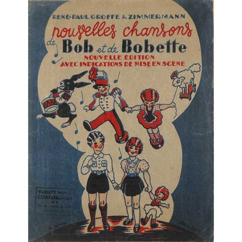 ABAO Partitions Groffe (René-Paul) & Zimmermann - Nouvelles chansons de Bob et de Bobette.