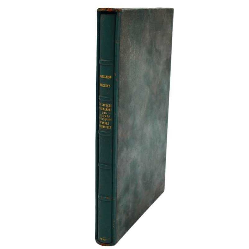 ABAO Poésie Reichert (Madeleine) - Les Sources allemandes des oeuvres poétiques d'André Van Hasselt.