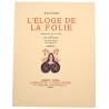 ABAO Livres illustrés Erasme - L'Eloge de la folie. Illustrations de Dubout.