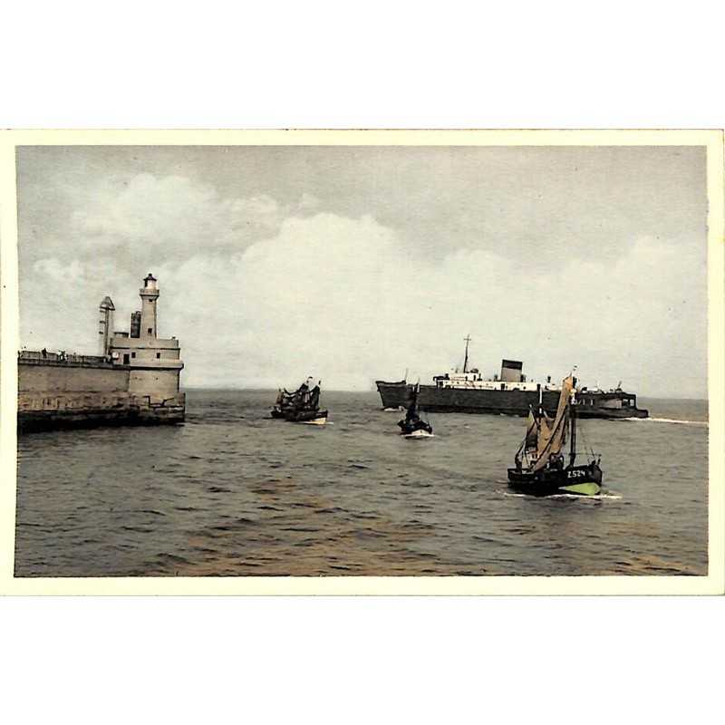 ABAO Flandre occidentale Zeebruges - Trafic marin au bout du Môle.