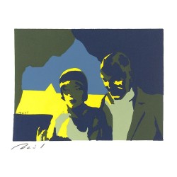 ABAO Bandes dessinées Un lundi. Tirage limité à 150 ex. + Sérigraphie signée.