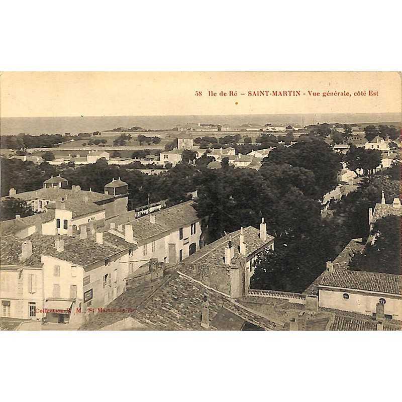 ABAO 17 - Charente-Maritime [17] Ile de Ré. Saint-Martin-en-Ré - Vue générale, côté Est.