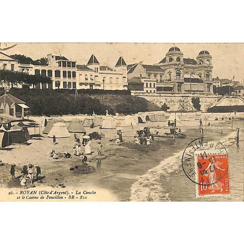 ABAO 17 - Charente-Maritime [17] Royan - La Conche et le Casino de Foncillon.