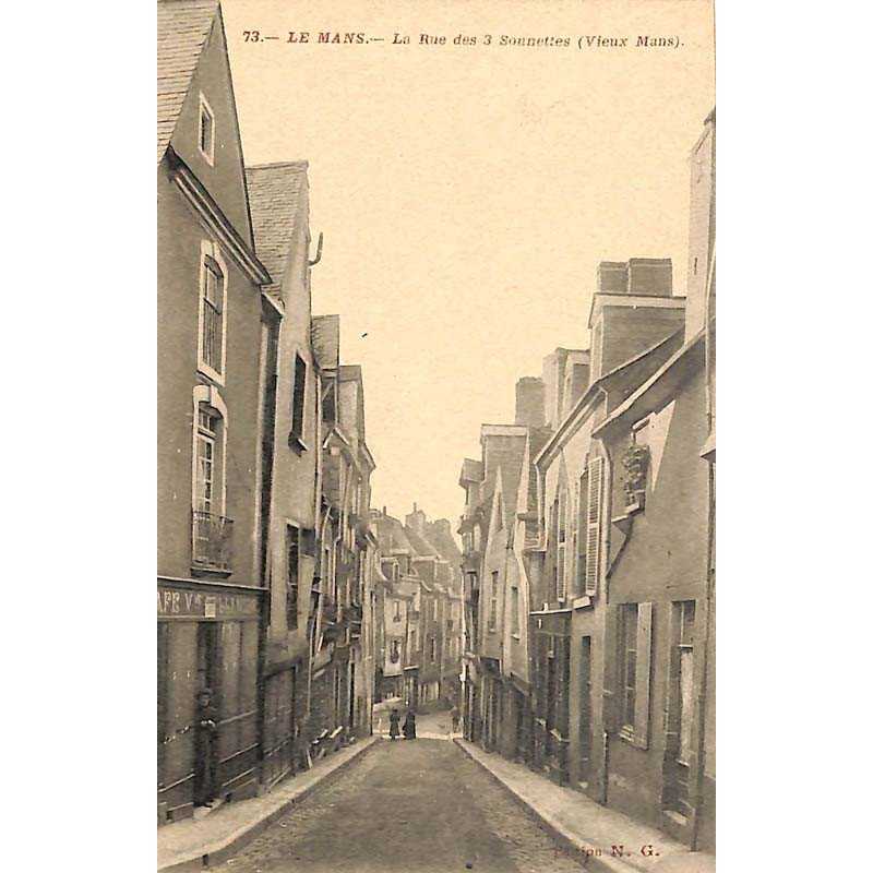 ABAO 72 - Sarthe [72] Le Mans - La Rue des 3 Sonnettes.