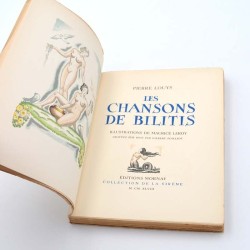ABAO Curiosa Louÿs (Pierre) - Les Chansons de Bilitis. Illustrations de Maurice Leroy.