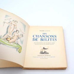 ABAO Curiosa Louÿs (Pierre) - Les Chansons de Bilitis. Illustrations de Maurice Leroy.