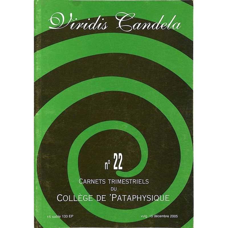 ABAO Pataphysique Carnets du Collège de Pataphysique n°22 ABAO Pataphysique Carnets du Collège de Pataphysique n°22