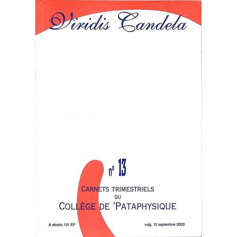 ABAO Pataphysique Carnets du Collège de Pataphysique n°13 ABAO Pataphysique Carnets du Collège de Pataphysique n°13