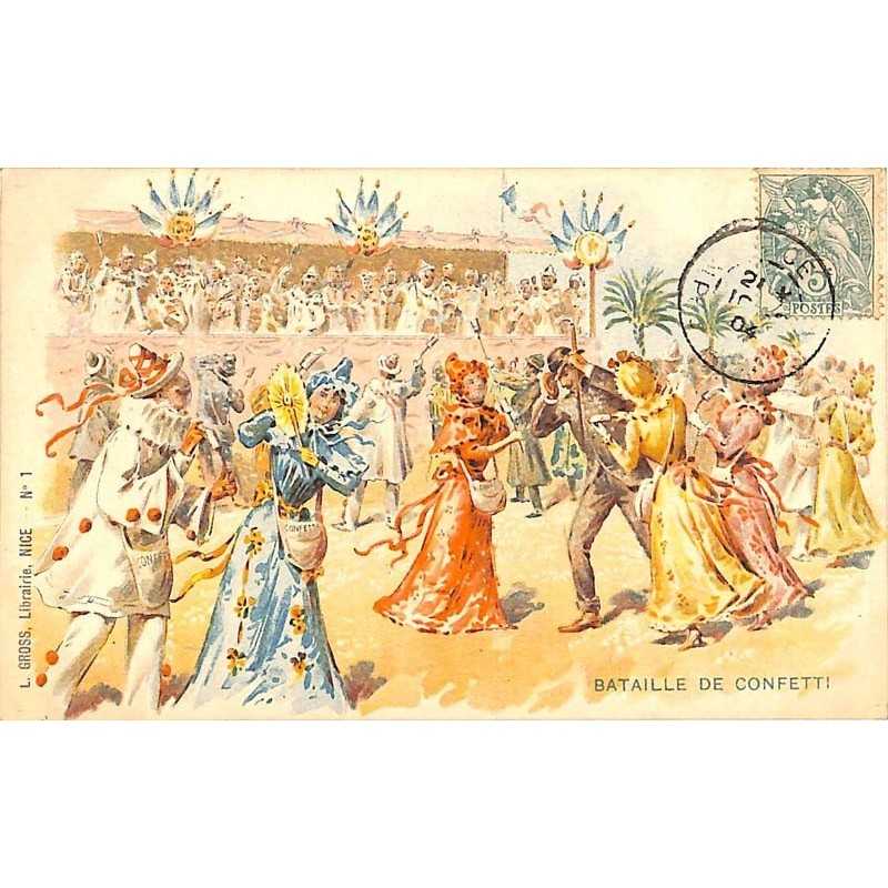 ABAO 06 - Alpes Maritimes [06] Nice - Le Carnaval. Bataille de confetti.