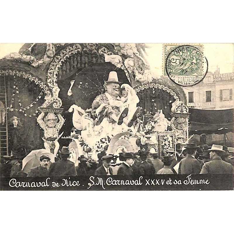 ABAO 06 - Alpes Maritimes [06] Nice - Carnaval de Nice. S.M. Carnaval XXXV et sa Femme.