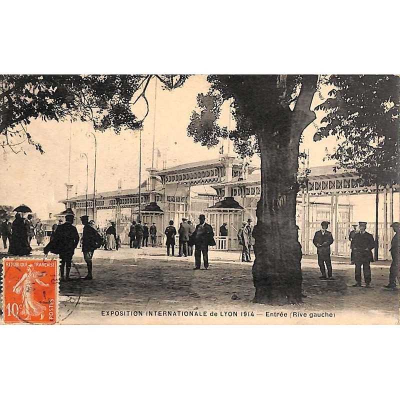 ABAO 69 - Rhône [69] Lyon - Exposition internationale de 1914. Entrée (Rive gauche).