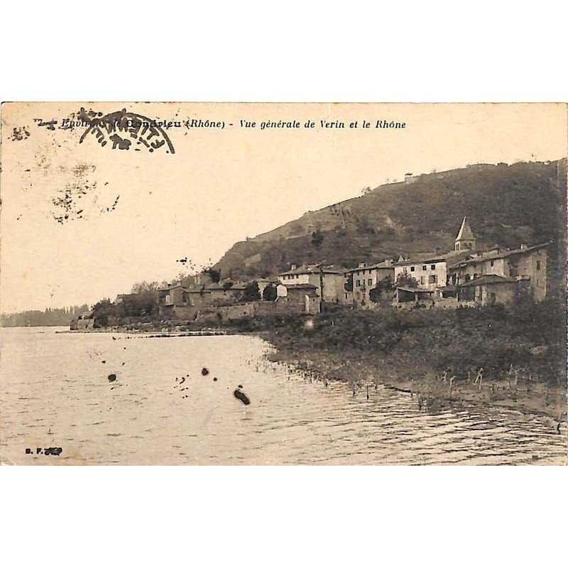 ABAO 69 - Rhône [69] Verin - Vue générale et le Rhône.