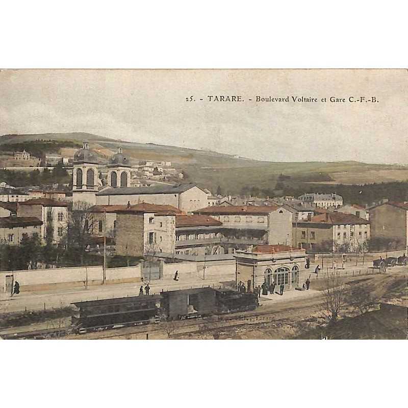 ABAO 69 - Rhône [69] Tarare - Boulevard Voltaire et Gare.