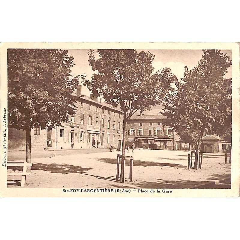 ABAO 69 - Rhône [69] Sainte-Foy-l'Argentière - Place de la Gare.