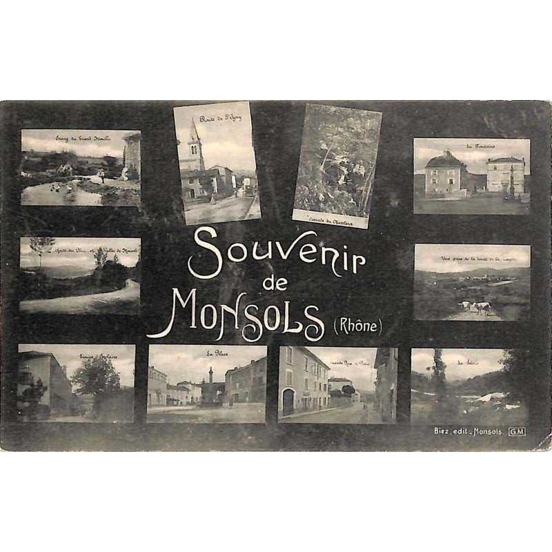 ABAO 69 - Rhône [69] Monsols - Souvenir de Monsols.