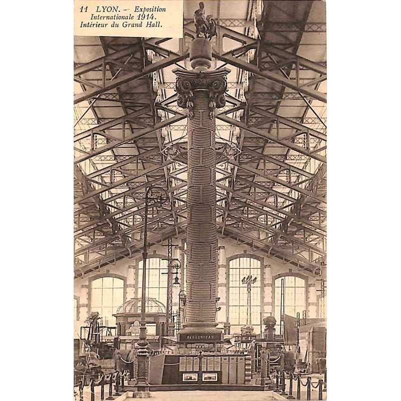 ABAO 69 - Rhône [69] Lyon - Exposition Internationale 1914. Intérieur du Grand Hall.