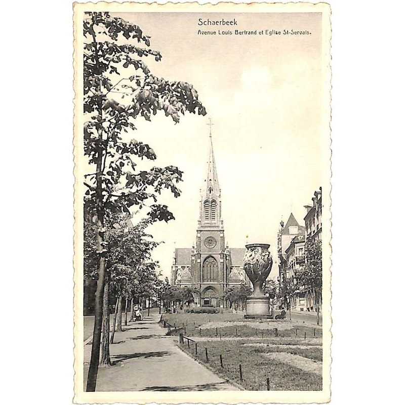 ABAO Bruxelles Schaerbeek - Avenue Louis Bertrand et Eglise St-Servais.