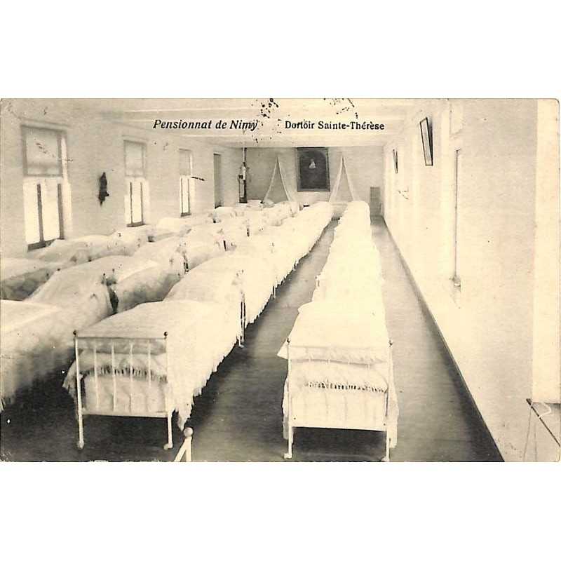 ABAO Hainaut Nimy - Pensionnat de Nimy. Dortoir Sainte-Thérèse.