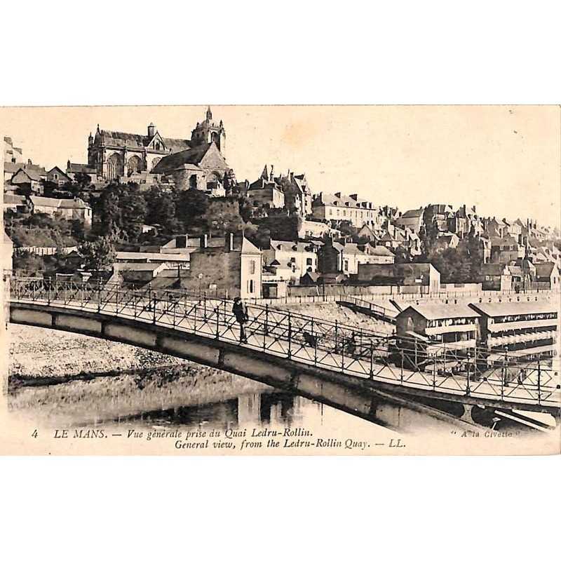 ABAO 72 - Sarthe [72] Le Mans - Vue générale prise du Quai Ledru-Rollin.
