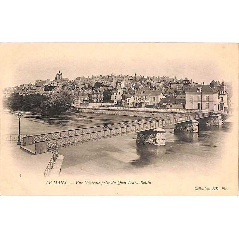 ABAO 72 - Sarthe [72] Le Mans - Vue générale prise du Quai Ledru-Rollin.