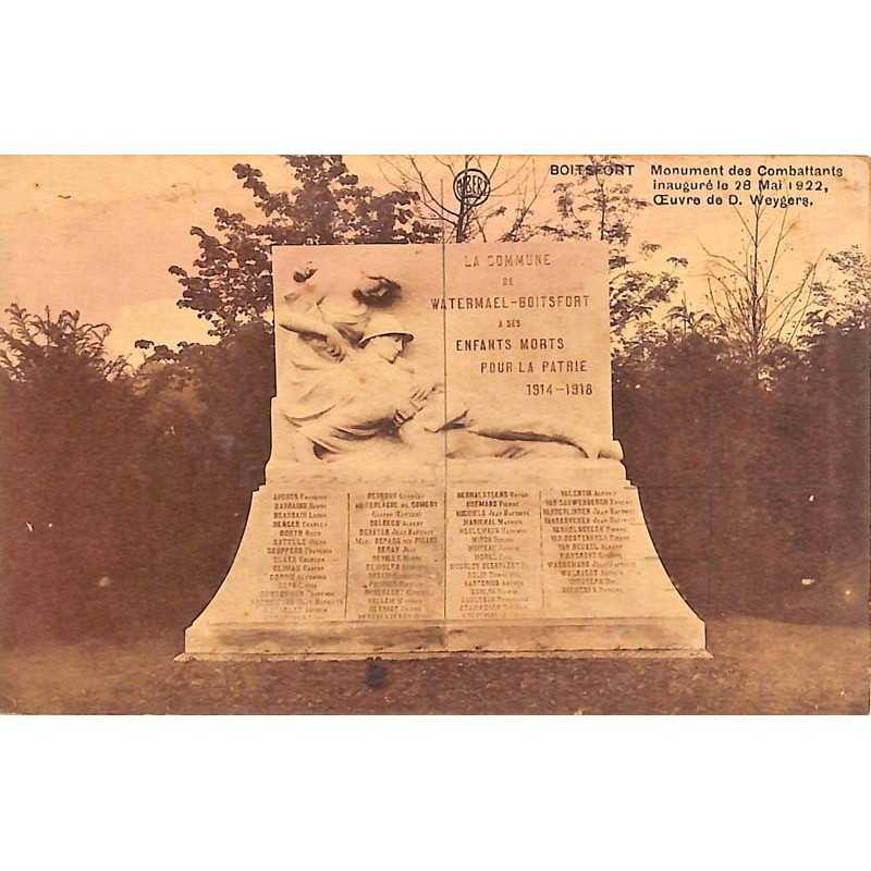 ABAO Bruxelles Watermael-Boitsfort - Monument des Combattants inauguré le 28 mai 1922.