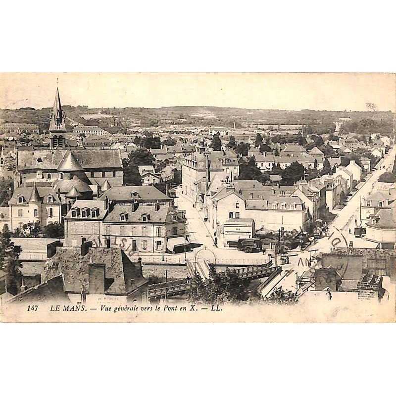 ABAO 72 - Sarthe [72] Le Mans - Vue générale vers le Pont en X.
