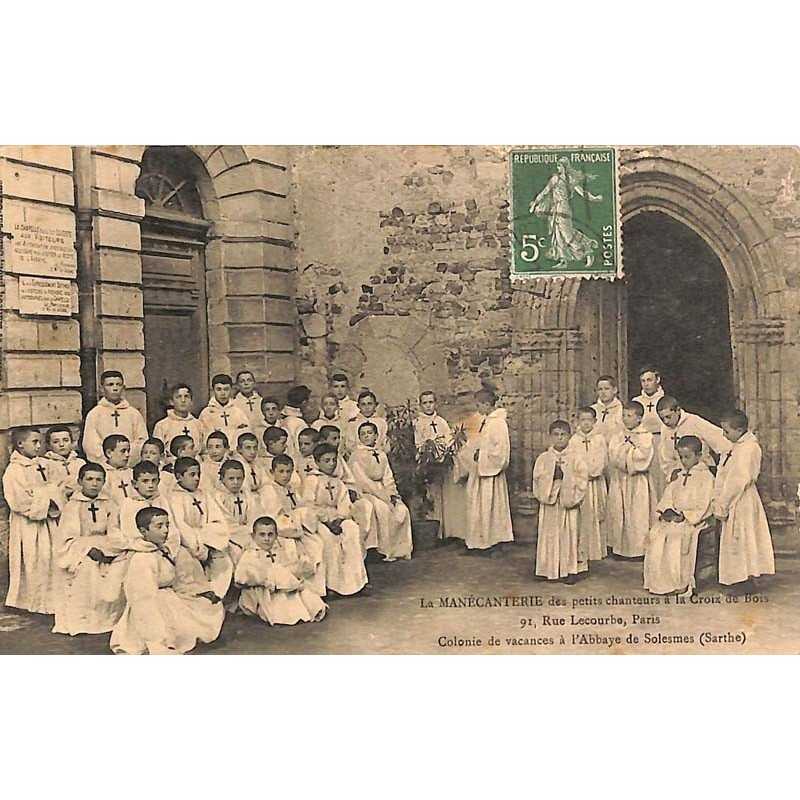 ABAO 72 - Sarthe [72] Solesmes - La Manécanterie des petits chanteurs à la croix de bois. Colonie de vacances à l'Abbaye.