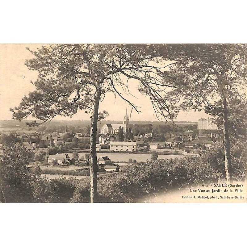 ABAO 72 - Sarthe [72] Sablé- une vue du jardin de la Ville.
