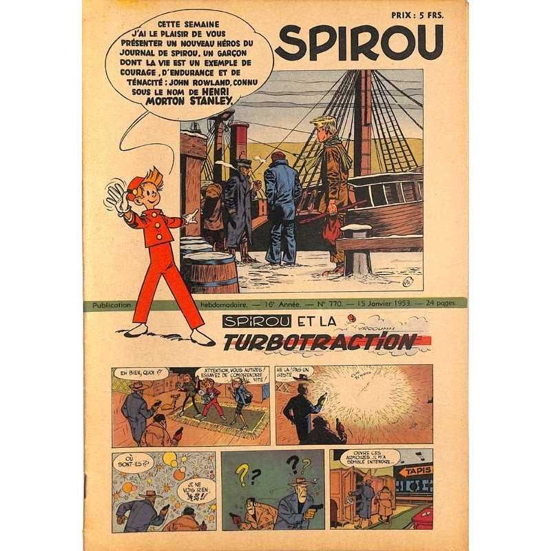 ABAO Fascicules Spirou 1953/01/15 n°770