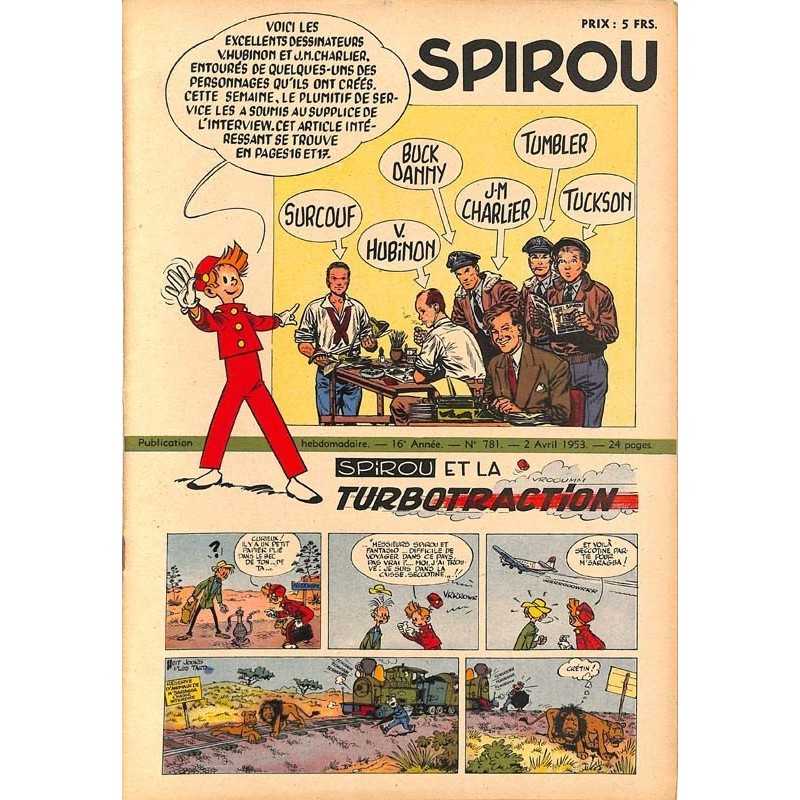 ABAO Fascicules Spirou 1953/04/02 n°781