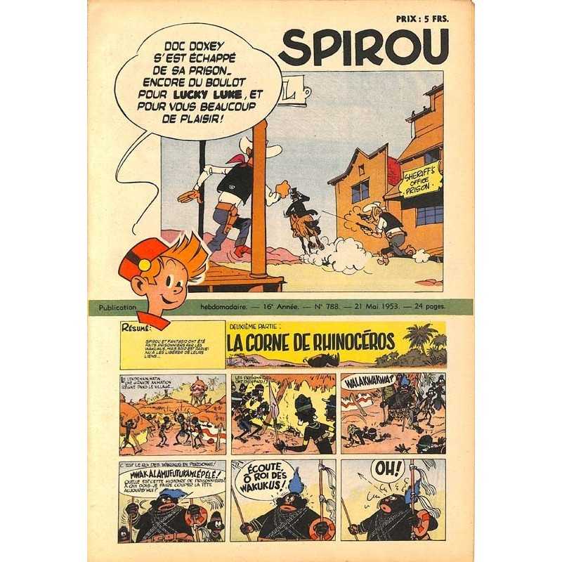 ABAO Fascicules Spirou 1953/05/21 n°788