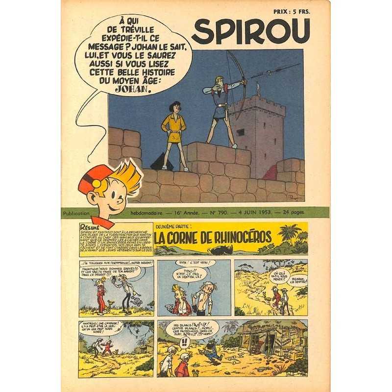 ABAO Fascicules Spirou 1953/06/04 n°790